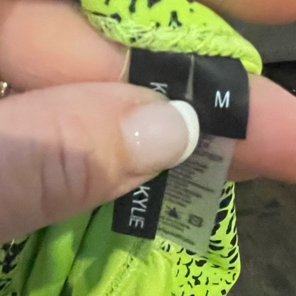 Kendall & Kylie Green Snake Print One Piece Swimsuit - Picture 5 of 9